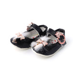 Newborn Girls Pumpy (Fur) - Black, Newborn Caps, Shoes & Socks, Chase Value, Chase Value