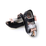 Newborn Girls Pumpy (Fur) - Black, Newborn Caps, Shoes & Socks, Chase Value, Chase Value