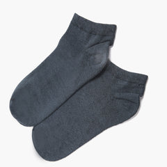 Eminent Men’s Plain Lycra Ankle Socks - Grey