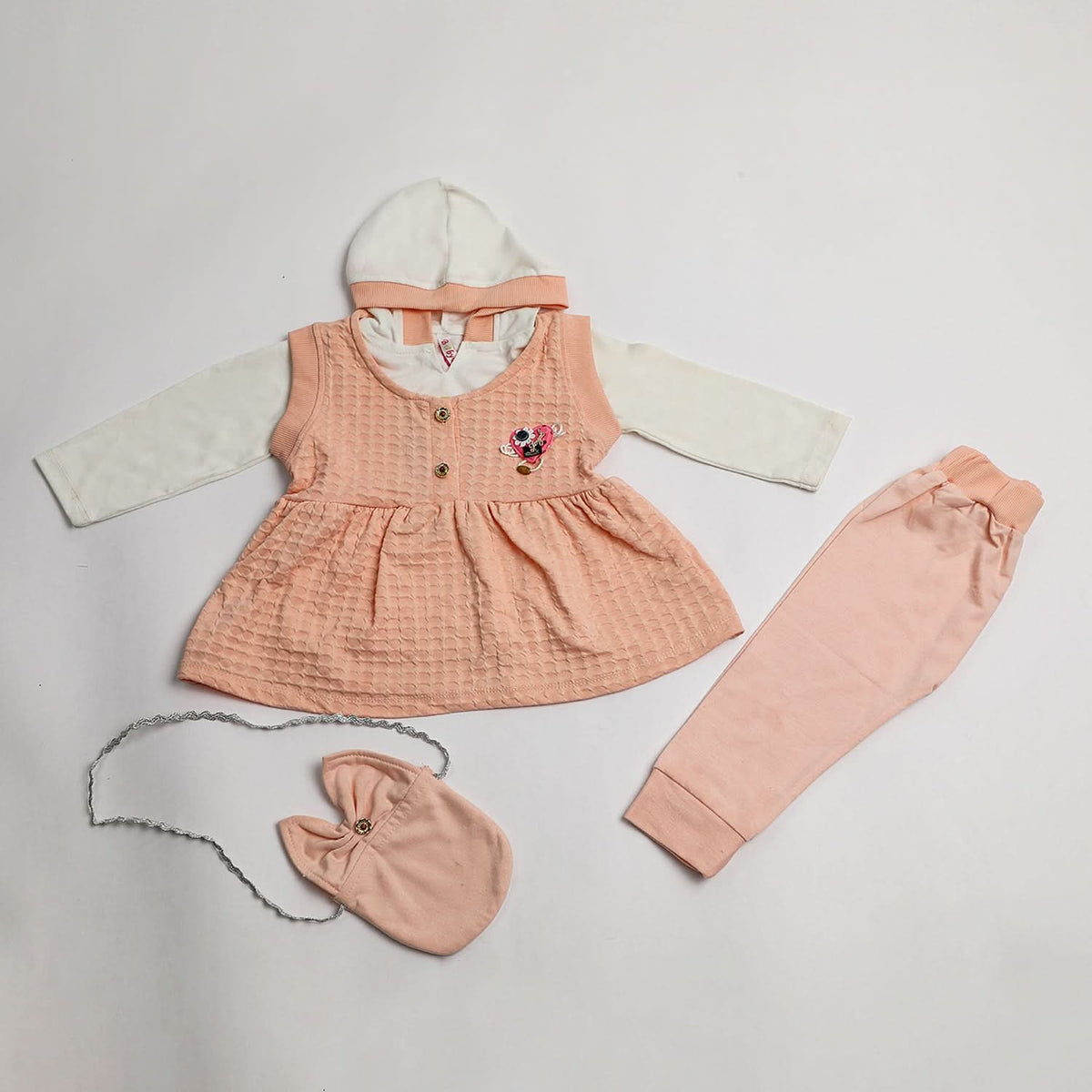 Girls Full Sleeves Tight Suit - Orange, Girls Suits, Chase Value, Chase Value