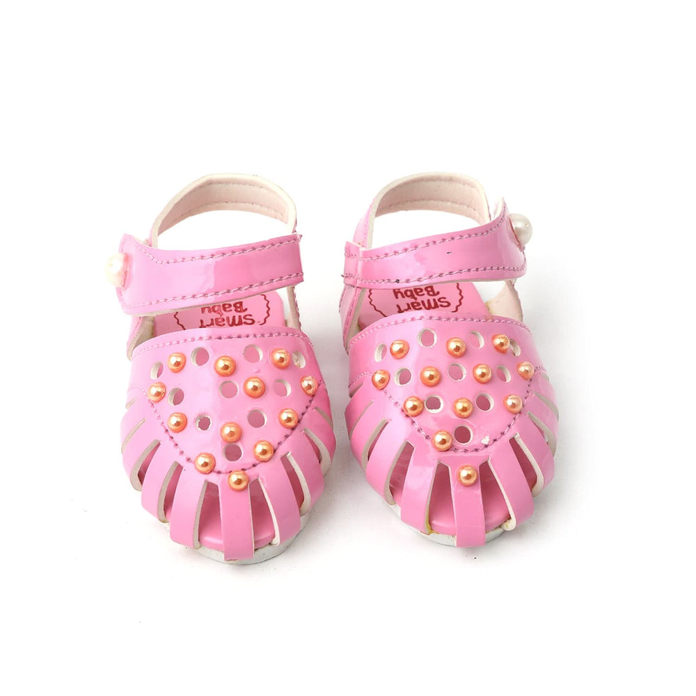 Newborn Baby Pumpy Stone (Panja) - Pink, Newborn Caps, Shoes & Socks, Chase Value, Chase Value