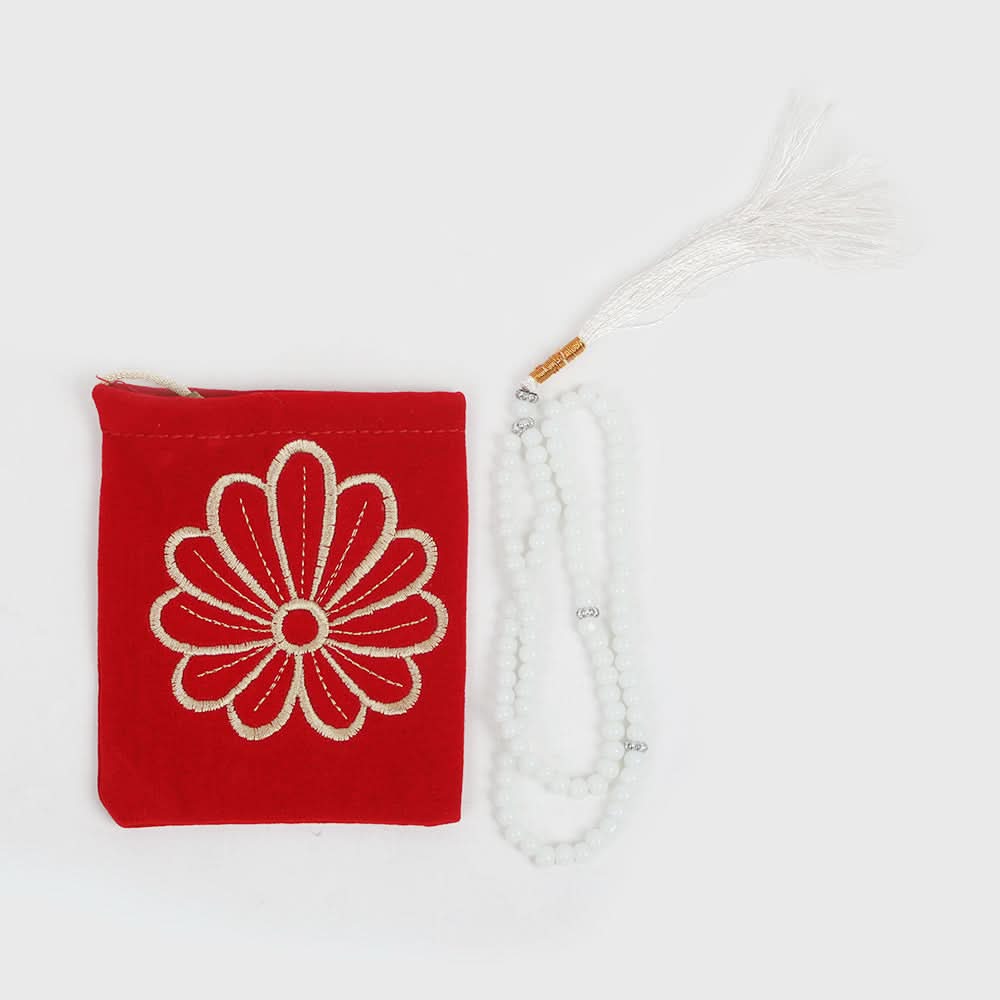 Tasbeeh with Pouch - Red, Prayer Accessories, Chase Value, Chase Value