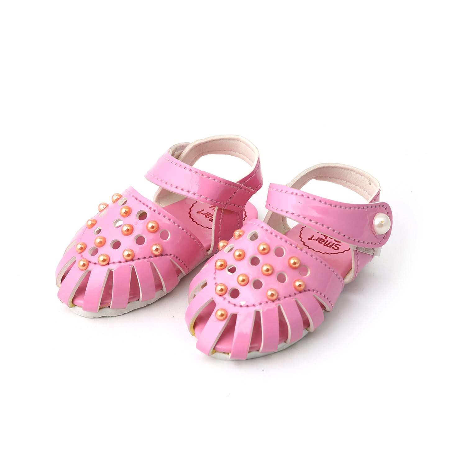 Newborn Baby Pumpy Stone (Panja) - Pink, Newborn Caps, Shoes & Socks, Chase Value, Chase Value