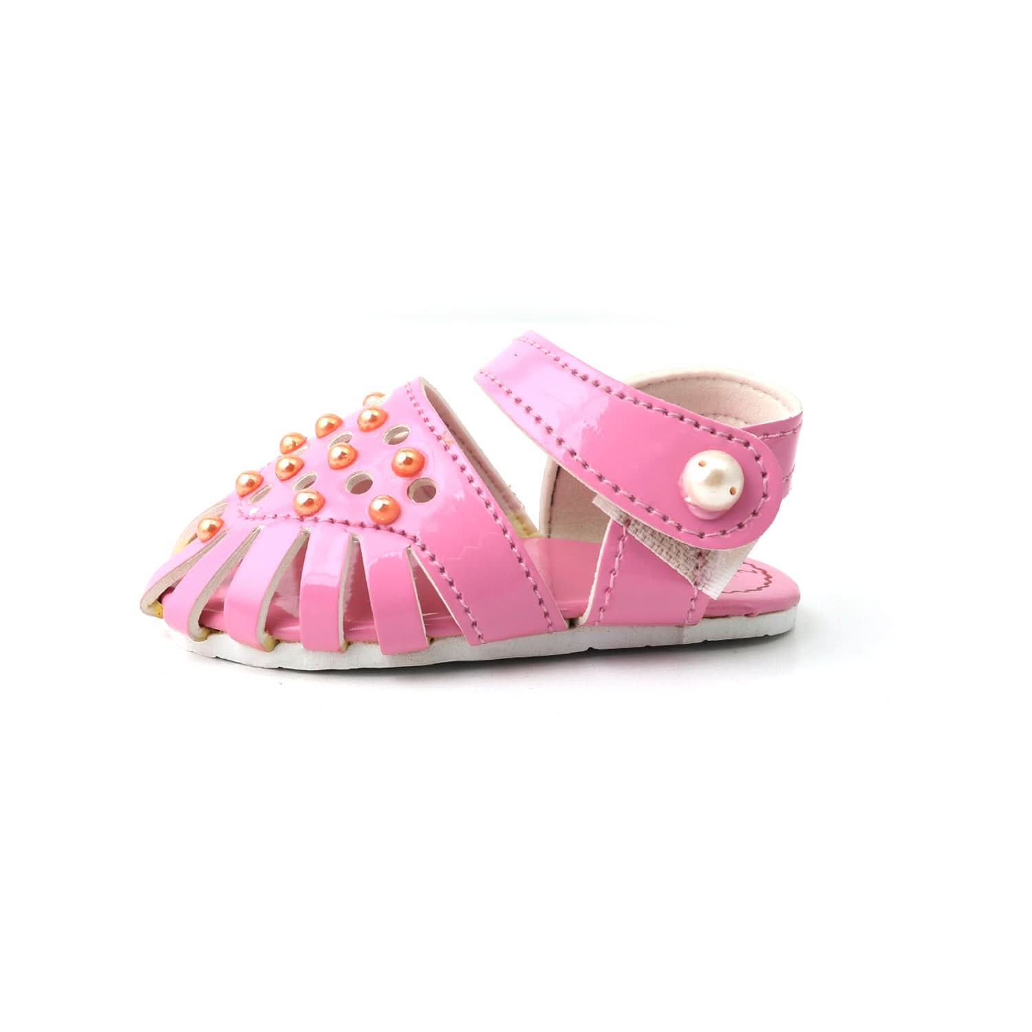 Newborn Baby Pumpy Stone (Panja) - Pink, Newborn Caps, Shoes & Socks, Chase Value, Chase Value