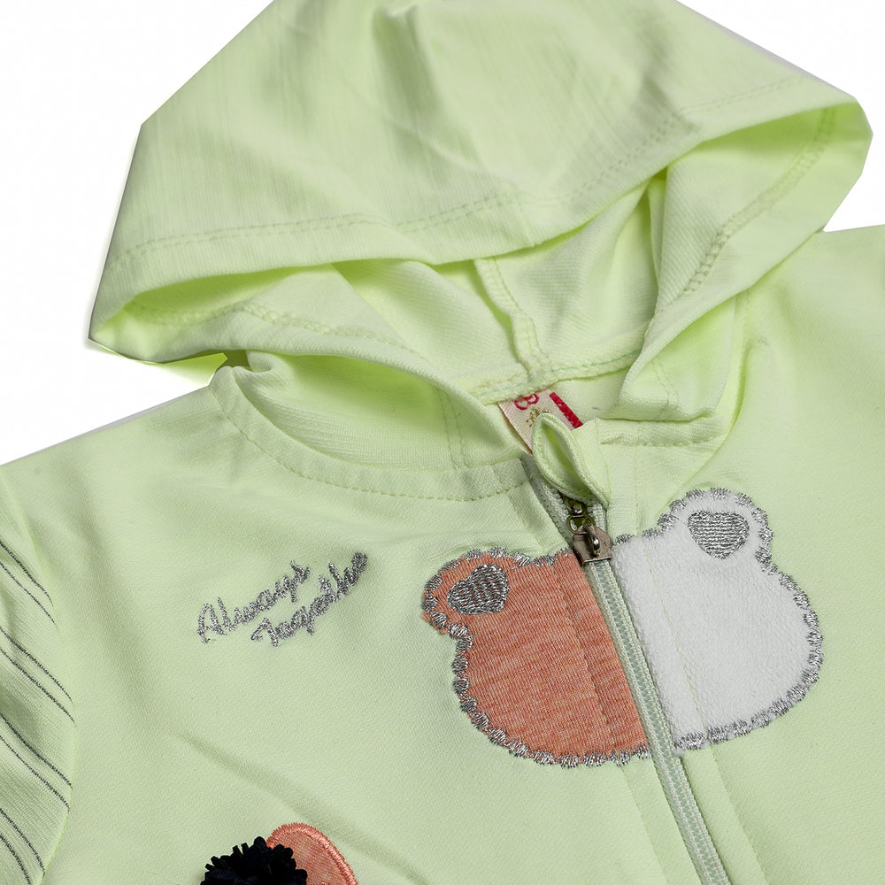 Girls Full Sleeves Tight Suit - Lime Green, Girls Suits, Chase Value, Chase Value