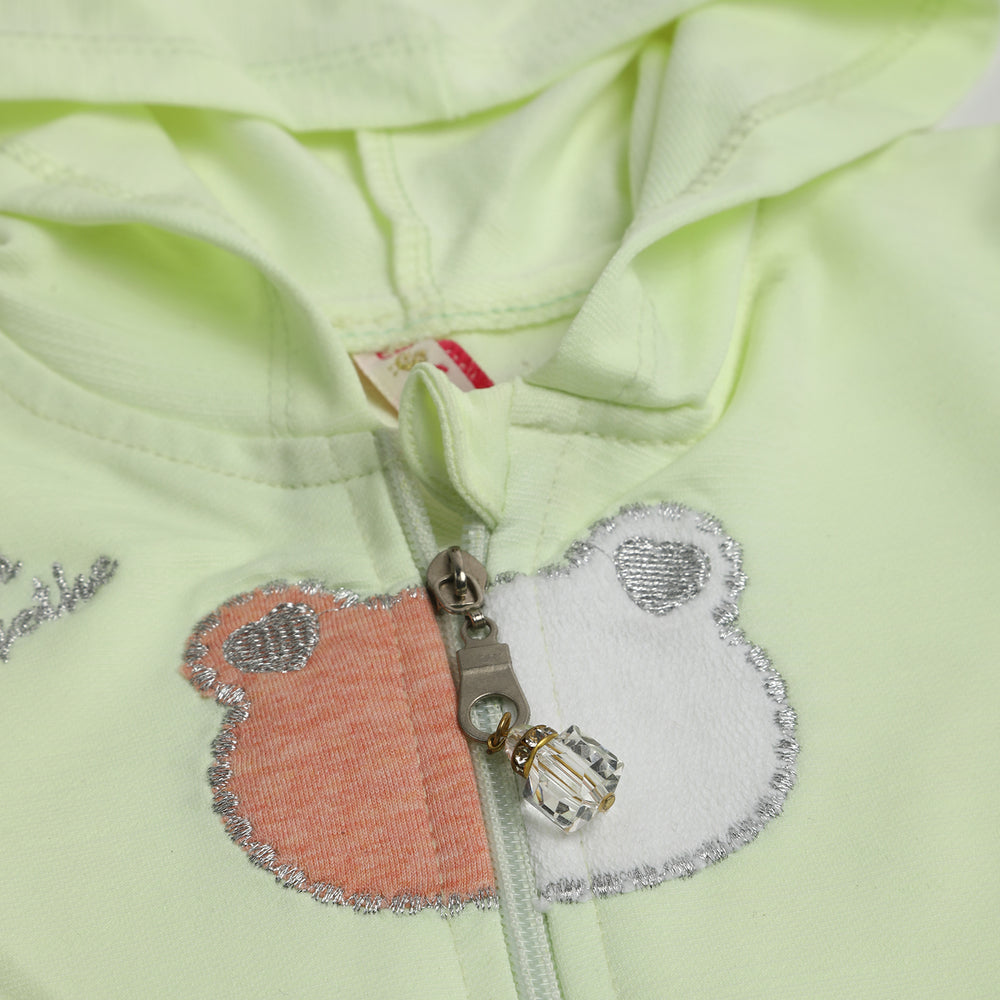 Girls Full Sleeves Tight Suit - Lime Green, Girls Suits, Chase Value, Chase Value