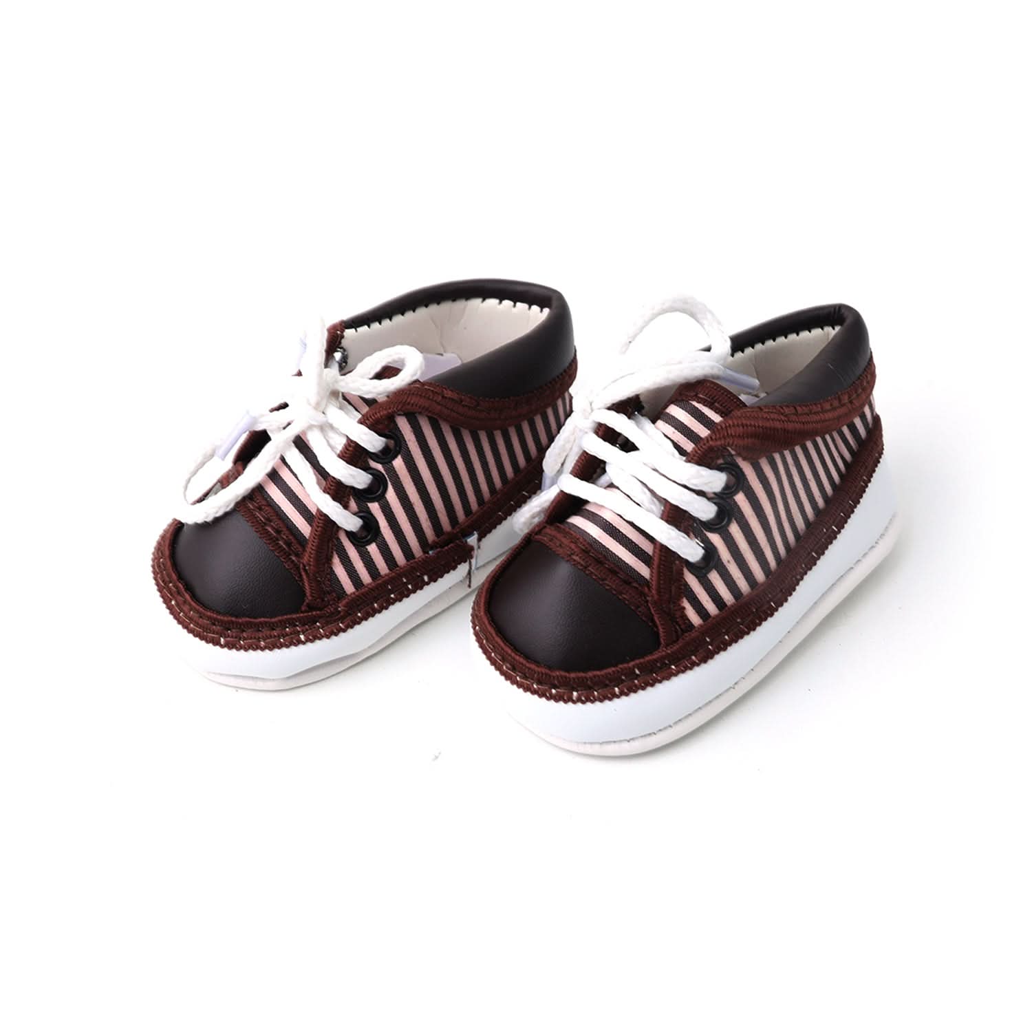 Newborn Boys Lace Shoes - Brown, Newborn Caps, Shoes & Socks, Chase Value, Chase Value