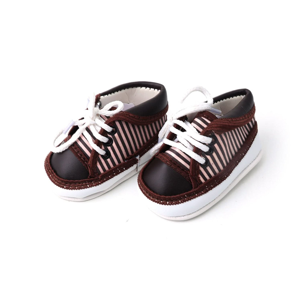 Newborn Boys Lace Shoes - Brown, Newborn Caps, Shoes & Socks, Chase Value, Chase Value