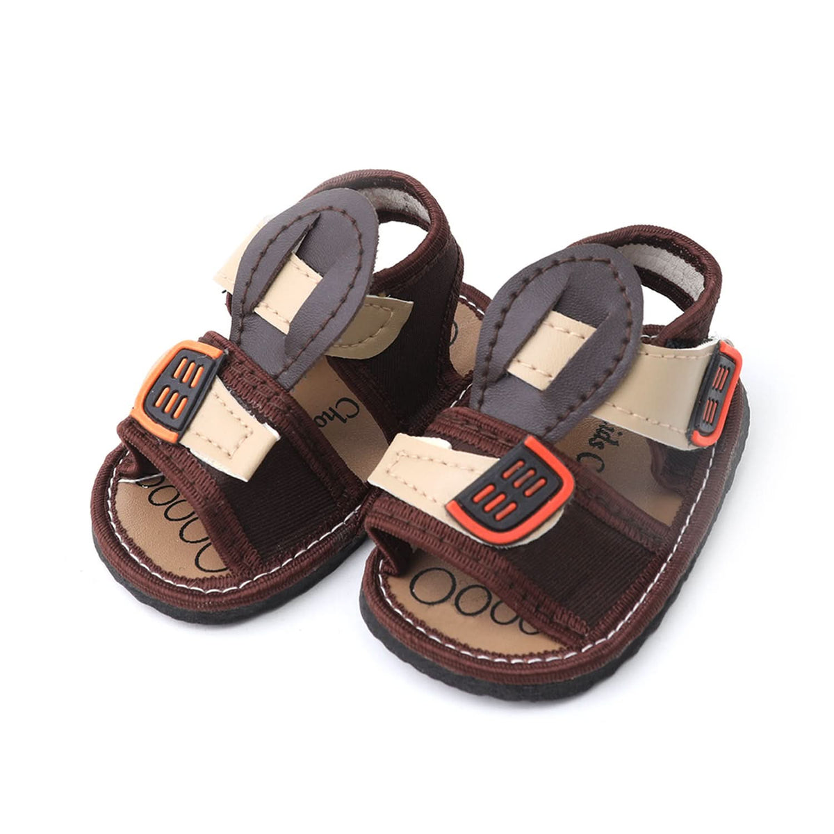 Newborn Boys Sandal - Brown, Newborn Caps, Shoes & Socks, Chase Value, Chase Value