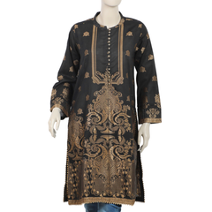 Eminent Women's Stitched Kurti - Black