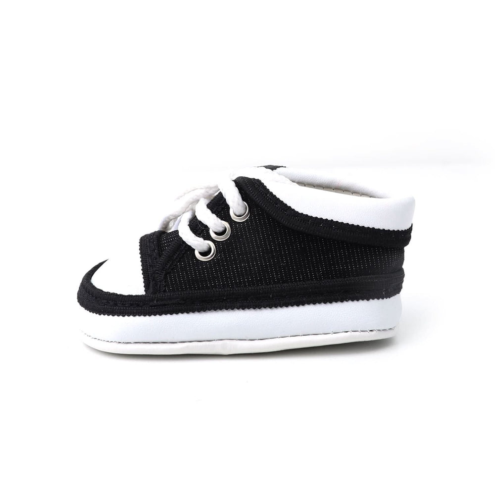 Newborn Boys Lace Shoes - Black, Newborn Caps, Shoes & Socks, Chase Value, Chase Value
