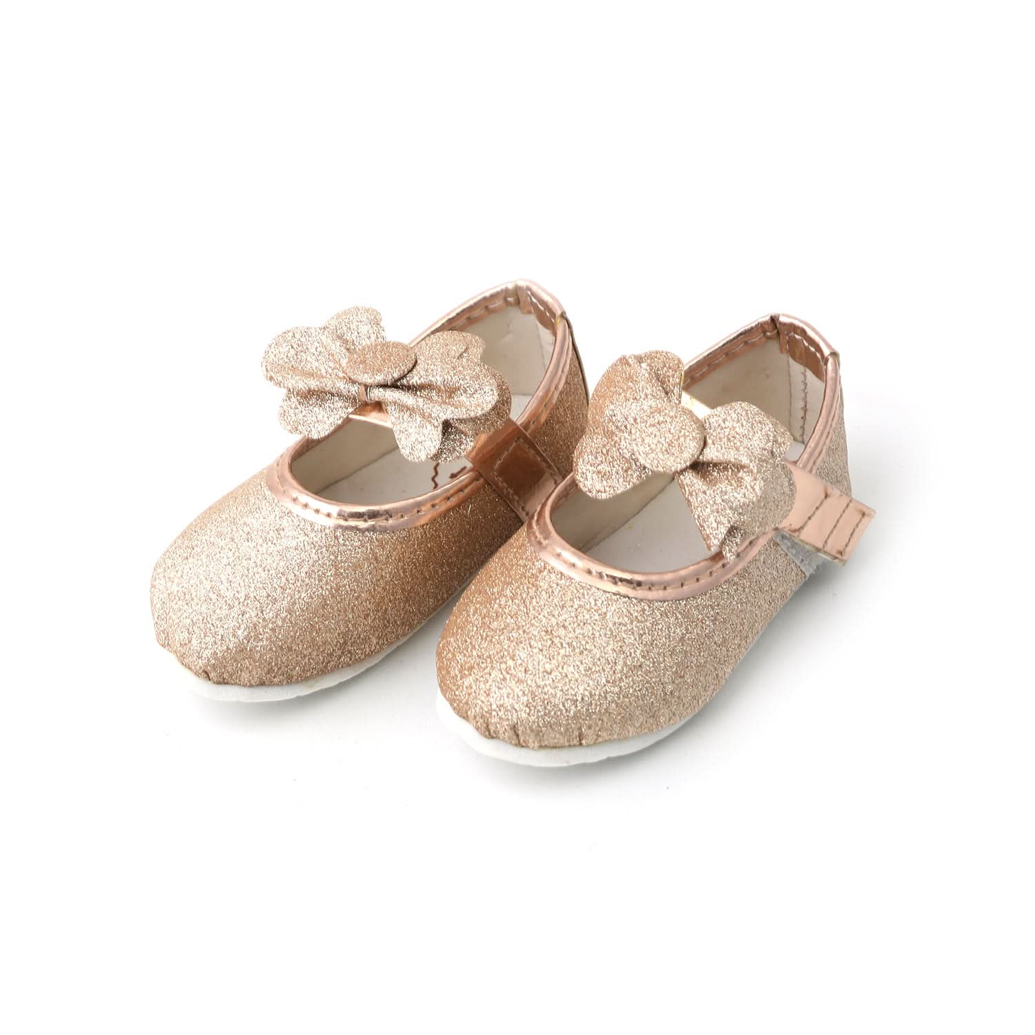 Newborn Baby Pumpy Glitter - Golden, Newborn Caps, Shoes & Socks, Chase Value, Chase Value