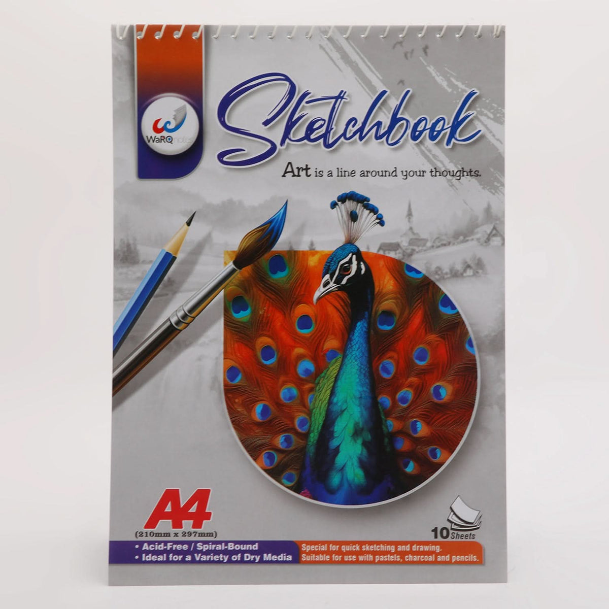 Sketchbook A4 Size 10 Pages - Multi Color, Coloring Books, Chase Value, Chase Value