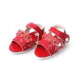 Newborn Sandle Five Flower - Red, Newborn Caps, Shoes & Socks, Chase Value, Chase Value