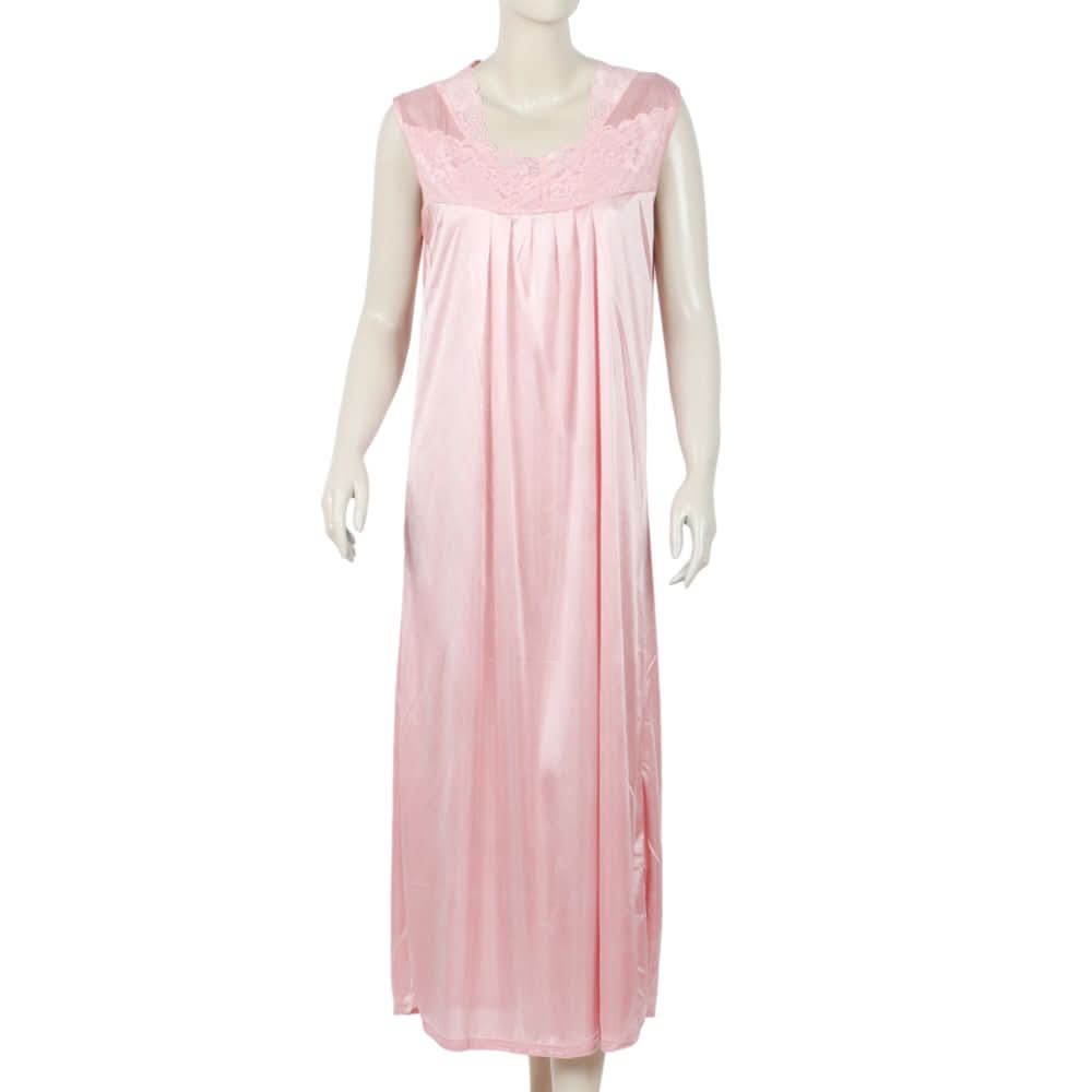 Women's Long Nighty - Light Pink, Women Night Suit, Chase Value, Chase Value