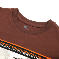 Eminent Boys Full Sleeves T-Shirt - Brown