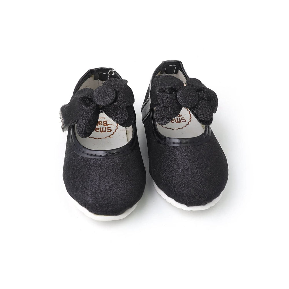 Newborn Baby Pumpy Glitter - Black, Newborn Caps, Shoes & Socks, Chase Value, Chase Value