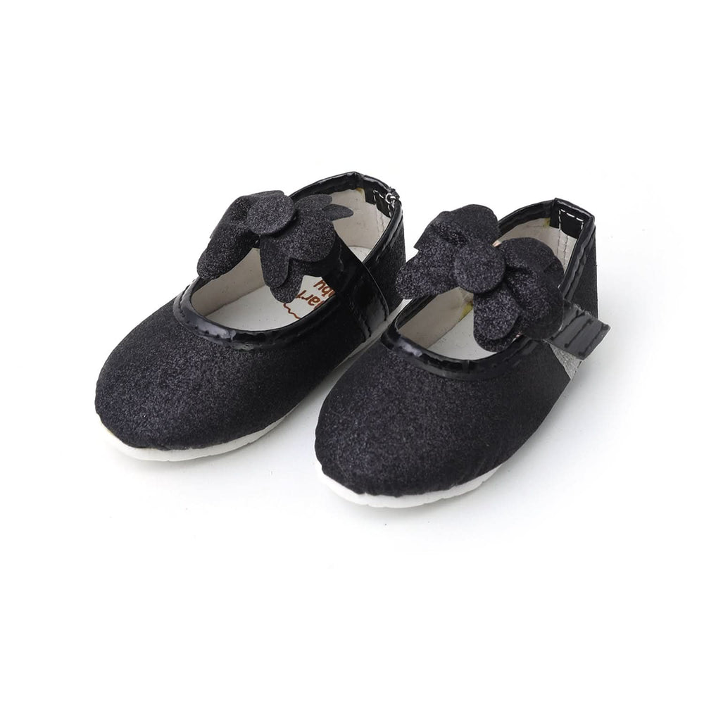 Newborn Baby Pumpy Glitter - Black, Newborn Caps, Shoes & Socks, Chase Value, Chase Value