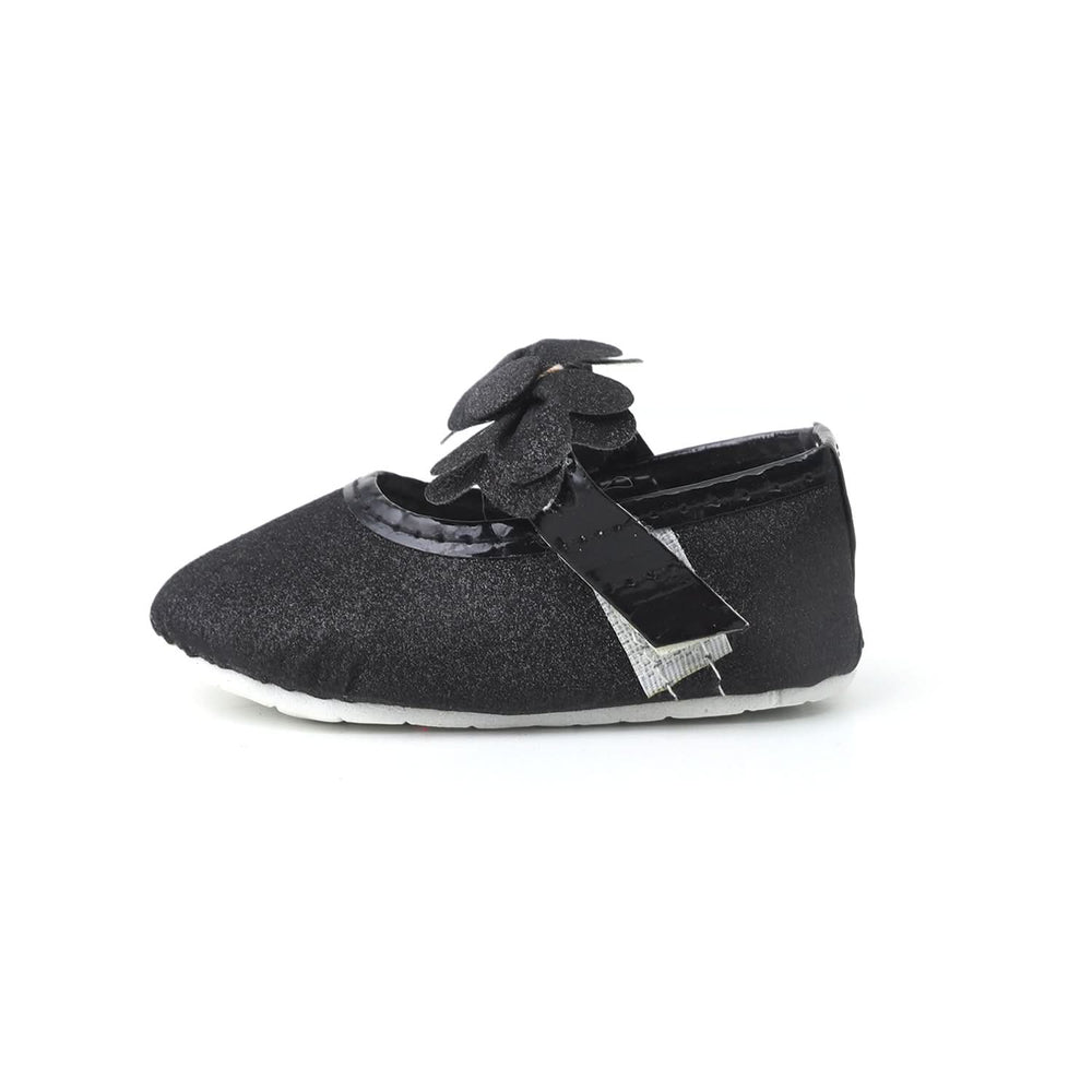 Newborn Baby Pumpy Glitter - Black, Newborn Caps, Shoes & Socks, Chase Value, Chase Value