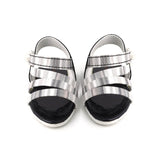 Newborn Girls Sandle Multi Step - Grey, Newborn Caps, Shoes & Socks, Chase Value, Chase Value