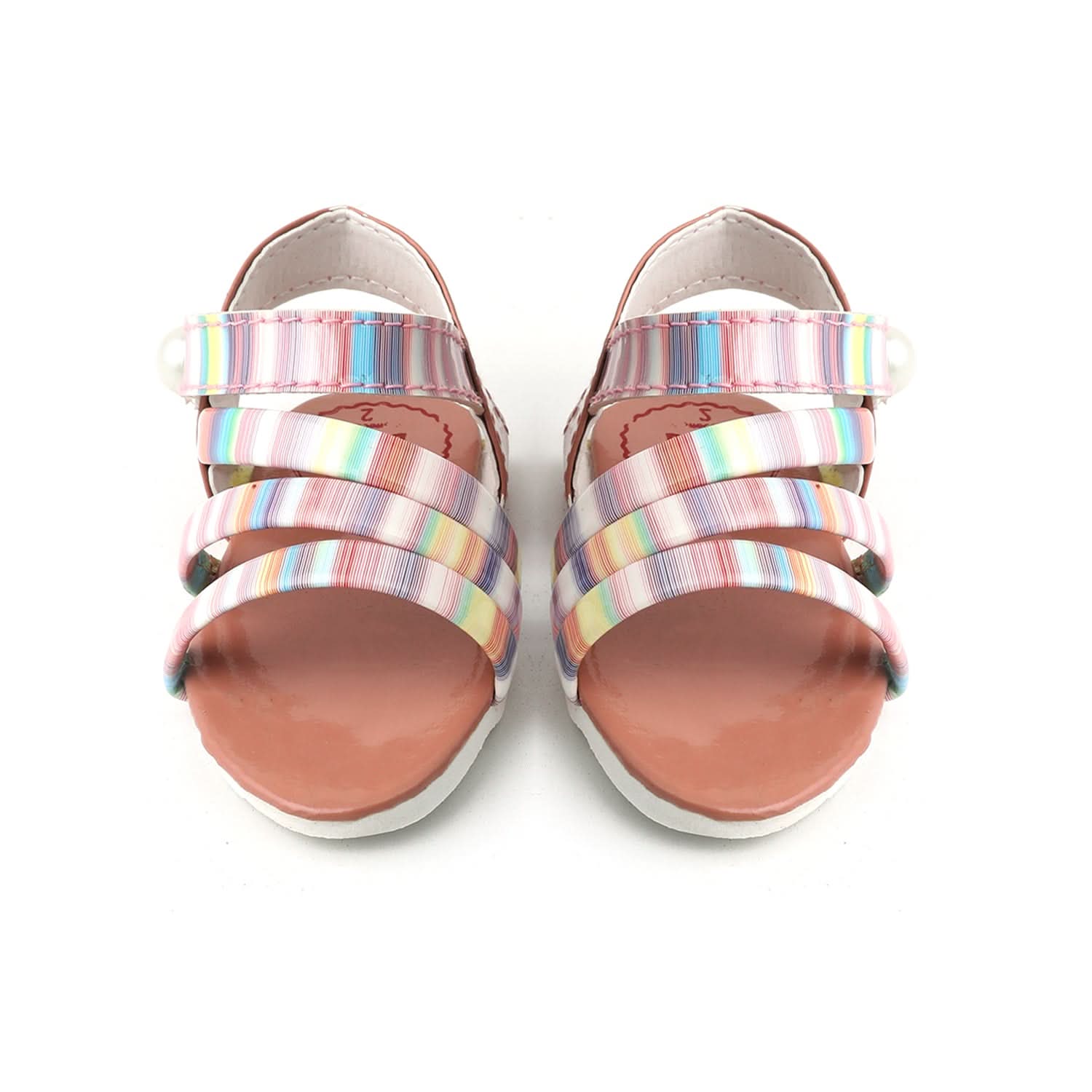 Newborn Girls Sandle Multi Step - Peach, Newborn Caps, Shoes & Socks, Chase Value, Chase Value