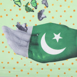 Valuables Newborn Girls Independence Day T-Shirt - Green & White, Newborn Girls T-Shirts, Chase Value, Chase Value