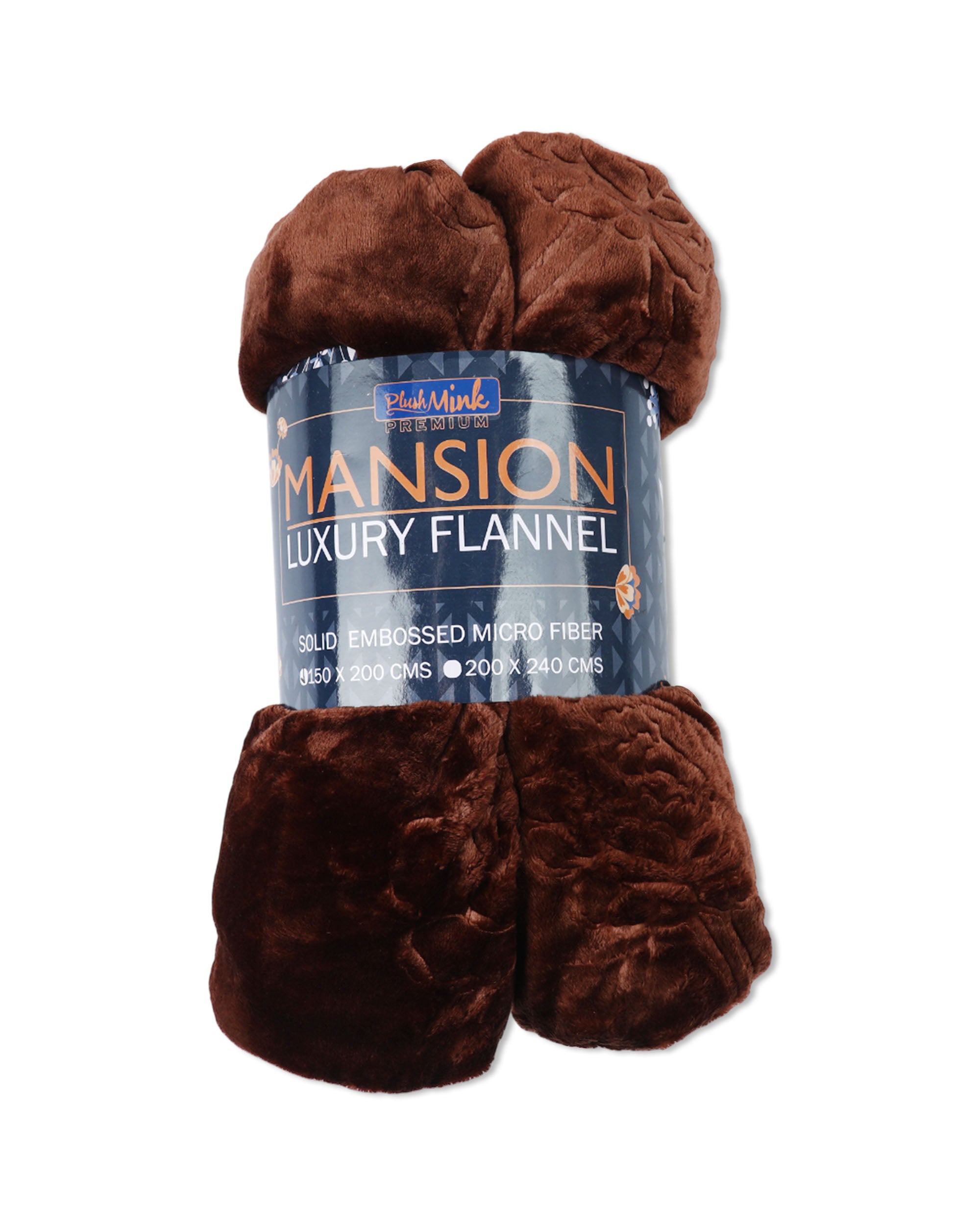 Mansion Solid Flannel Throw – Single Compact 150x220