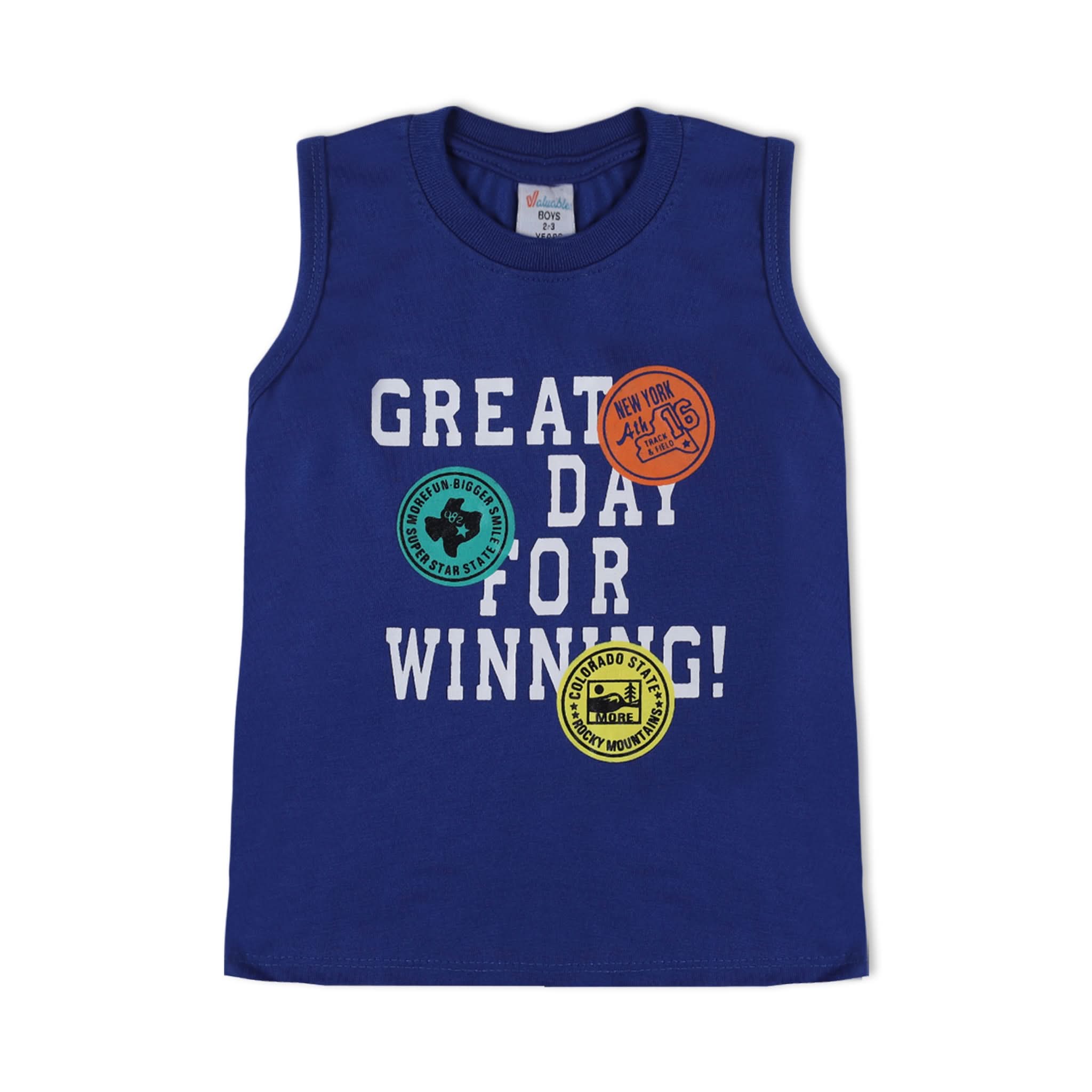 Valuable Boys Sando Suit - Royal Blue, Boys Sets & Suits, Chase Value, Chase Value