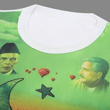 Valuables Newborn Boys Independence Day T-Shirt - Green & White, Newborn Boys Shirts & T-Shirts, Chase Value, Chase Value