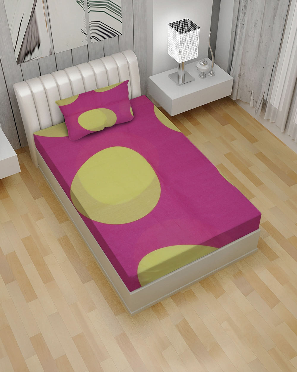 2pcs Single Bedsheet, Single Size Bed Sheet, Chase Value, Chase Value
