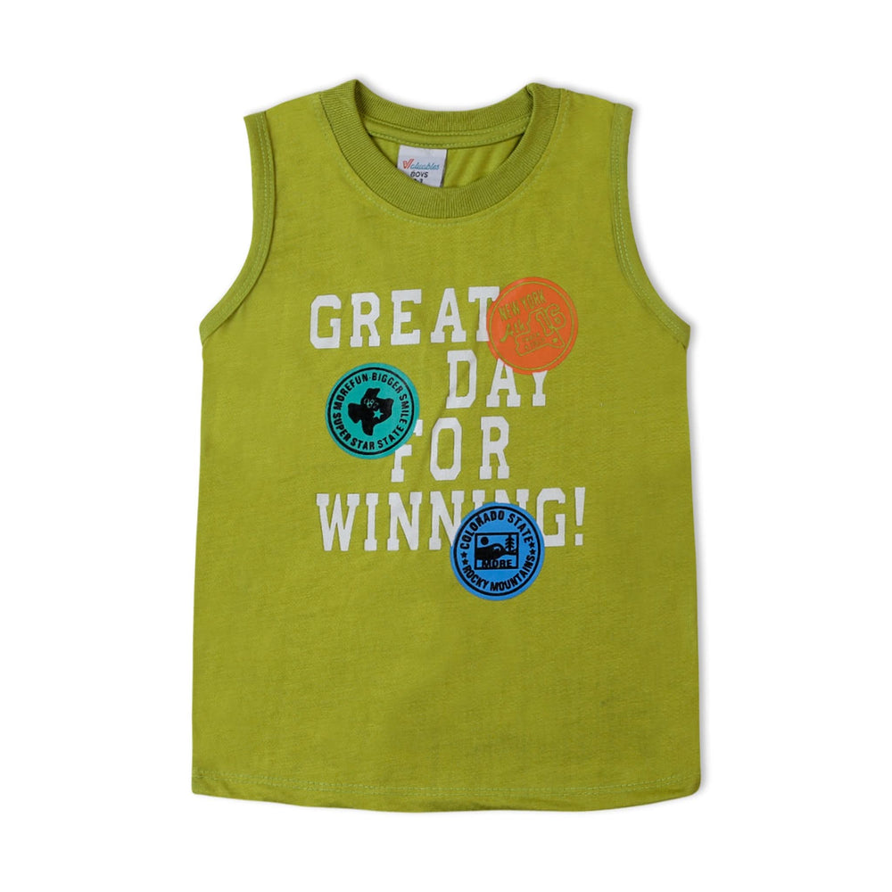 Valuable Boys Sando Suit - Light Green, Boys Sets & Suits, Chase Value, Chase Value