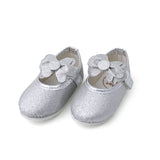Newborn Baby Pumpy Glitter - Silver, Newborn Caps, Shoes & Socks, Chase Value, Chase Value