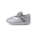 Newborn Baby Pumpy Glitter - Silver, Newborn Caps, Shoes & Socks, Chase Value, Chase Value