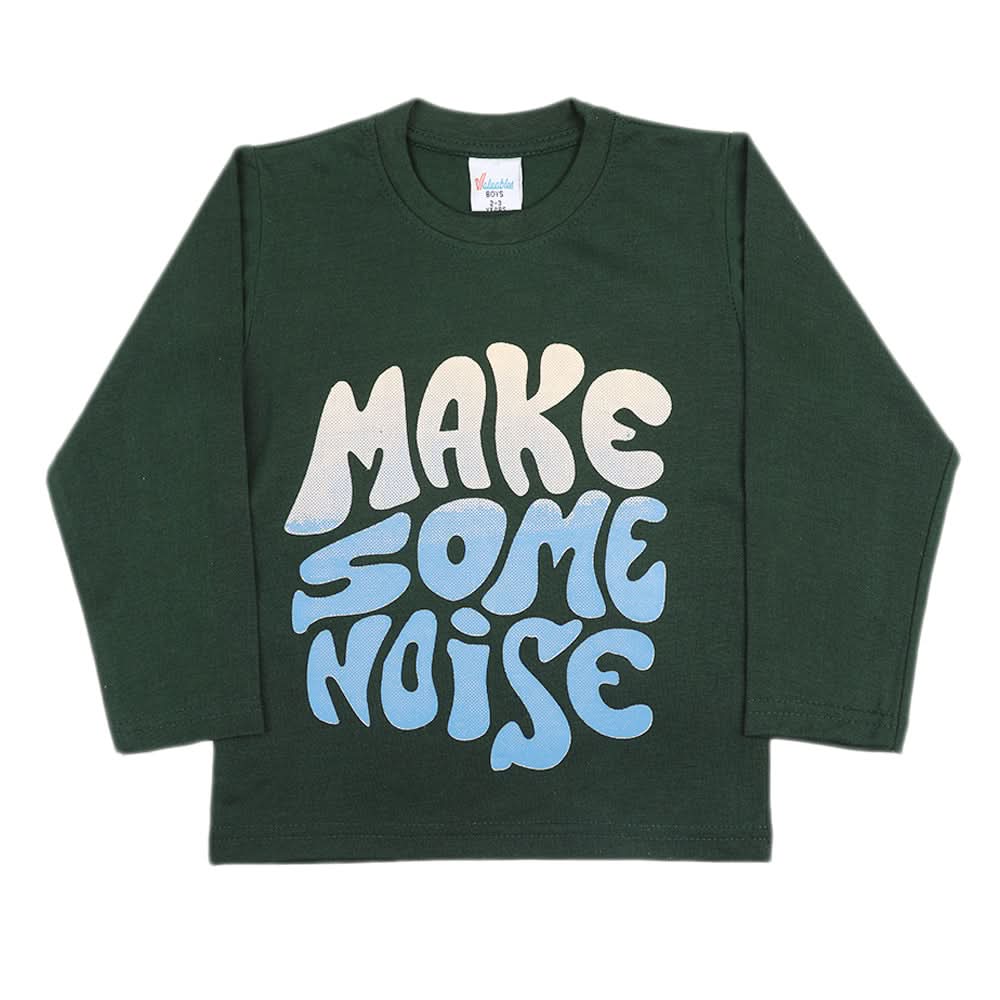 Boys Full Sleeves T-Shirt - Green, Boys T-Shirts, Chase Value, Chase Value