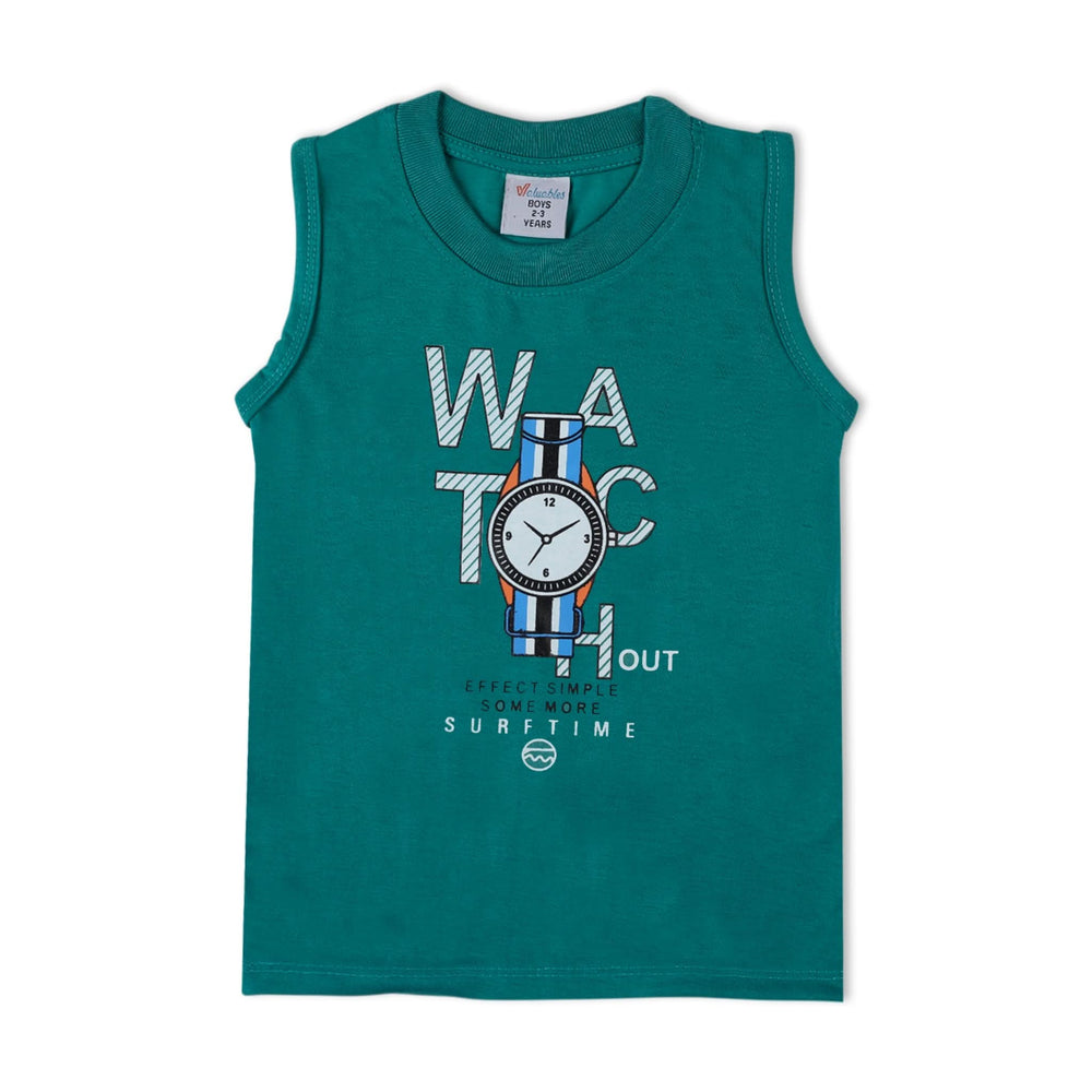 Valuable Boys Sando Suit - Sea Green, Boys Sets & Suits, Chase Value, Chase Value