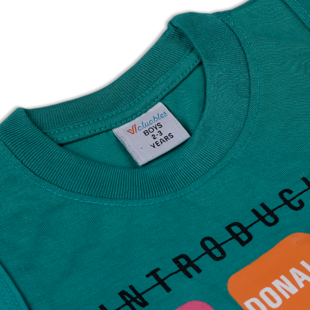 Valuable Boys Sando Suit - Sea Green, Boys Sets & Suits, Chase Value, Chase Value