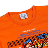 Valuable Newborn Boys Half Sleeves Suit - Orange, Newborn Boys Sets & Suits, Chase Value, Chase Value
