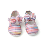 Newborn Girls Pumpy Multi Tie - Pink, Newborn Caps, Shoes & Socks, Chase Value, Chase Value