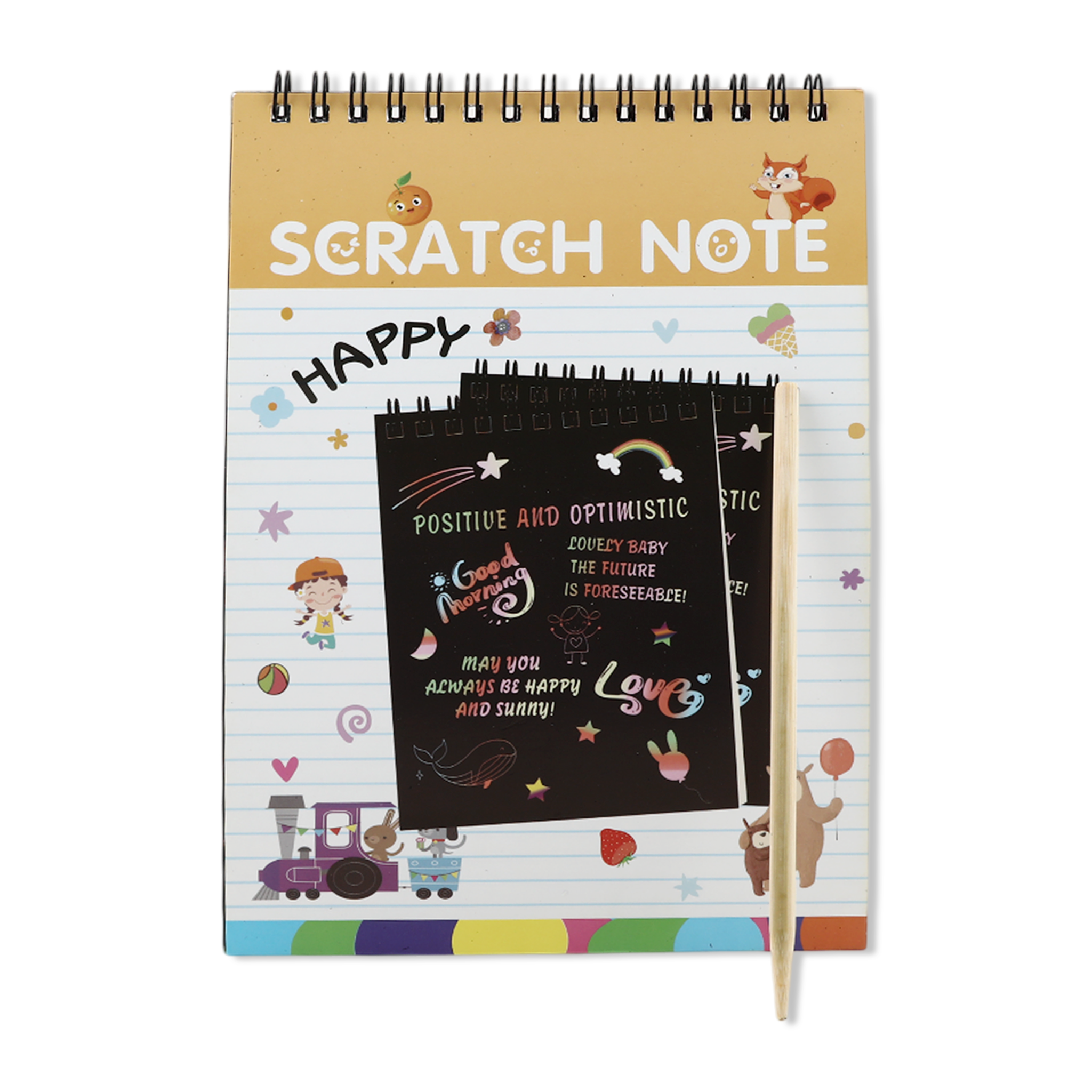 Scratch Book Small - Orange, Coloring Books, Chase Value, Chase Value