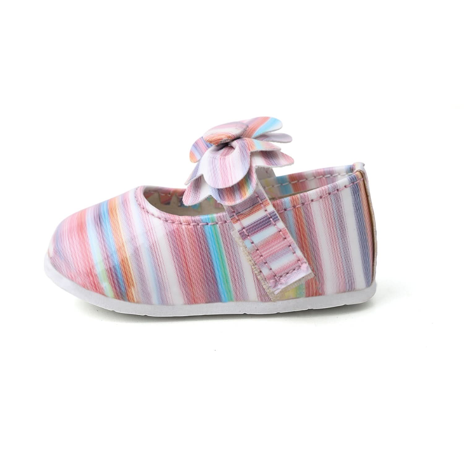Newborn Girls Pumpy Multi Tie - Pink, Newborn Caps, Shoes & Socks, Chase Value, Chase Value