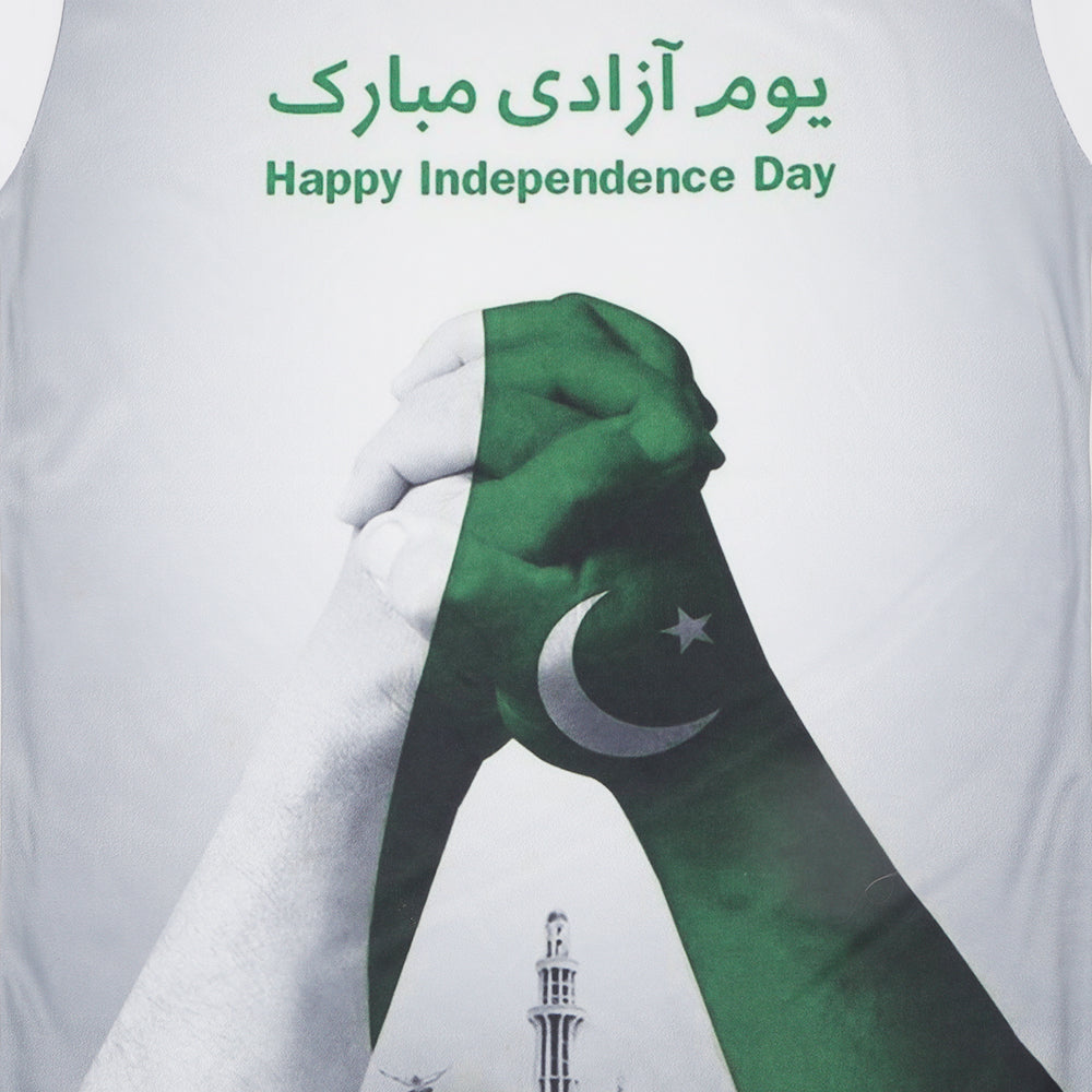 Boys Half Sleeves Azadi T-shirt - Green, Boys T-Shirts, Chase Value, Chase Value