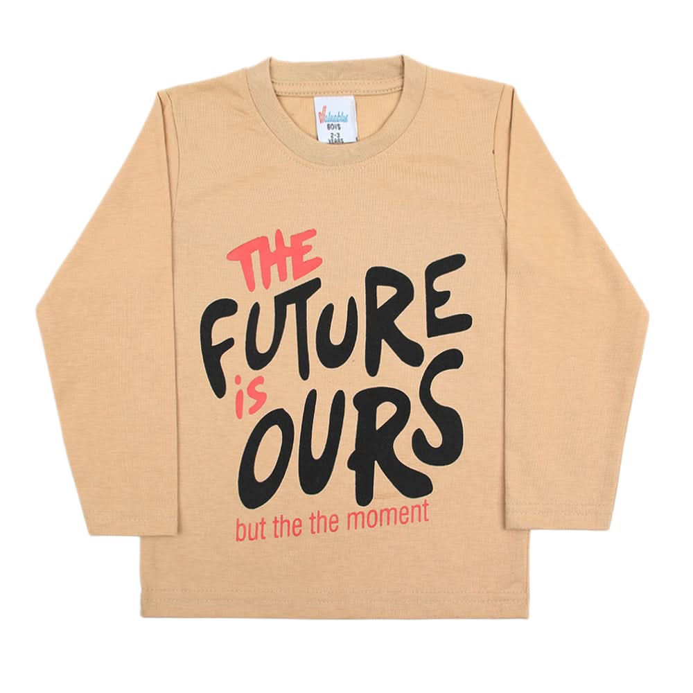 Boys Full Sleeves T-Shirt - Skin, Boys T-Shirts, Chase Value, Chase Value