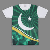 Boys Half Sleeves Azadi T-Shirt - Green, Boys T-Shirts, Chase Value, Chase Value