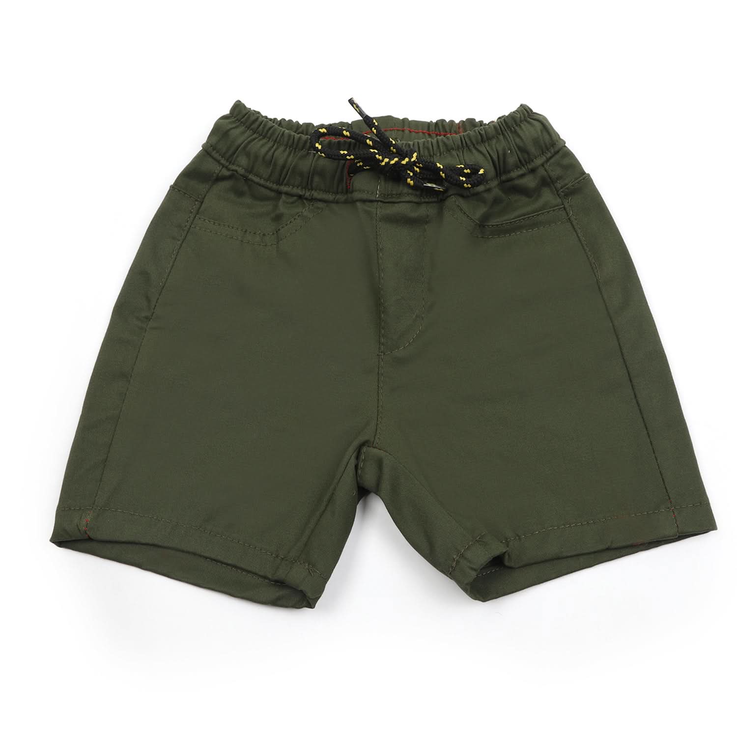Boys Cotton Short - Olive & Green, Boys Shorts, Chase Value, Chase Value