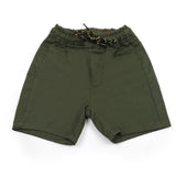 Boys Cotton Short - Olive & Green, Boys Shorts, Chase Value, Chase Value