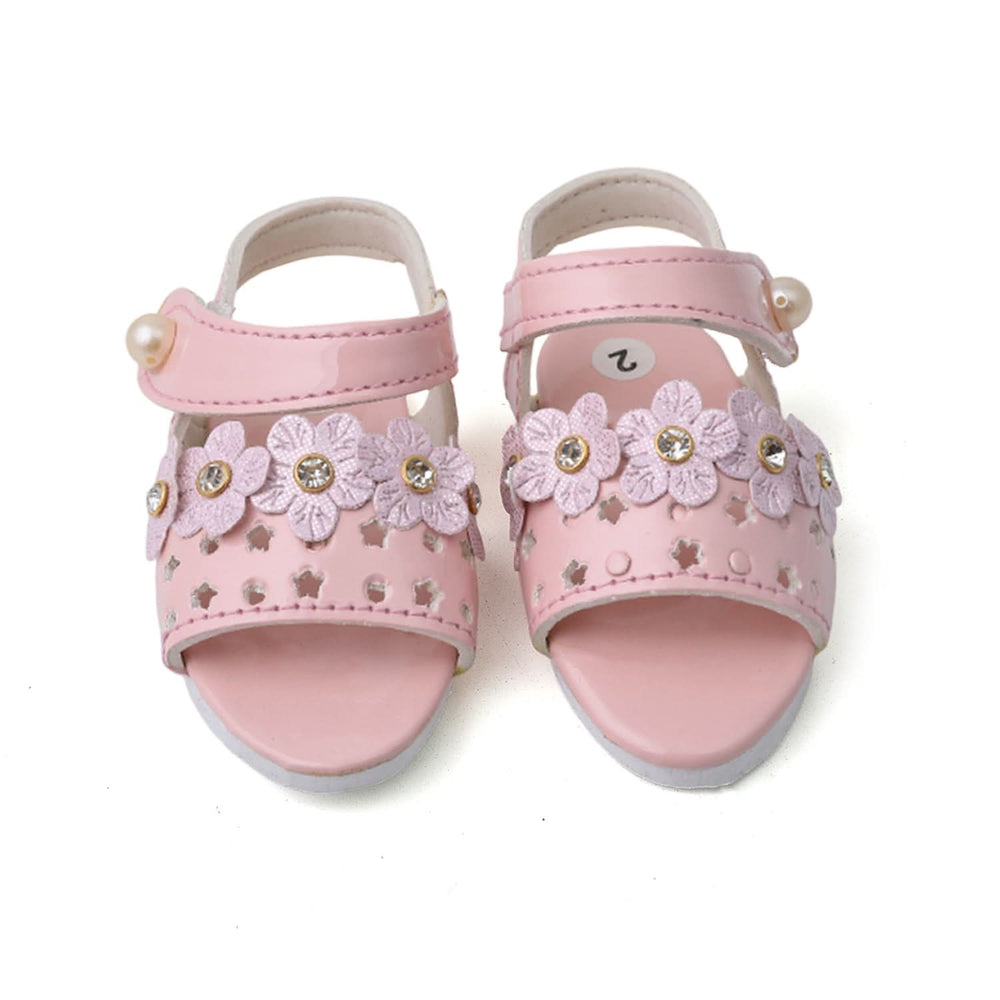 Newborn Sandle Five Flower - Peach, Newborn Caps, Shoes & Socks, Chase Value, Chase Value