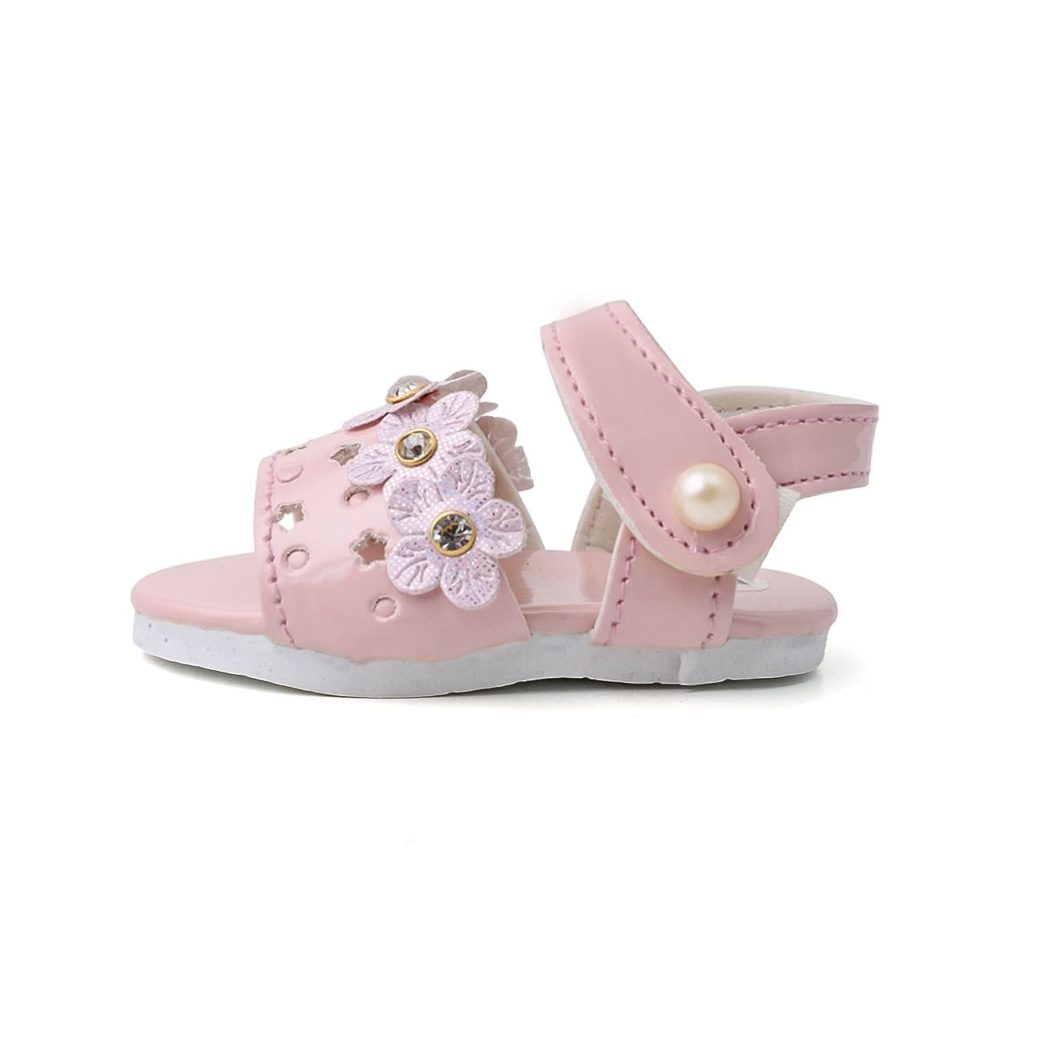 Newborn Sandle Five Flower - Peach, Newborn Caps, Shoes & Socks, Chase Value, Chase Value