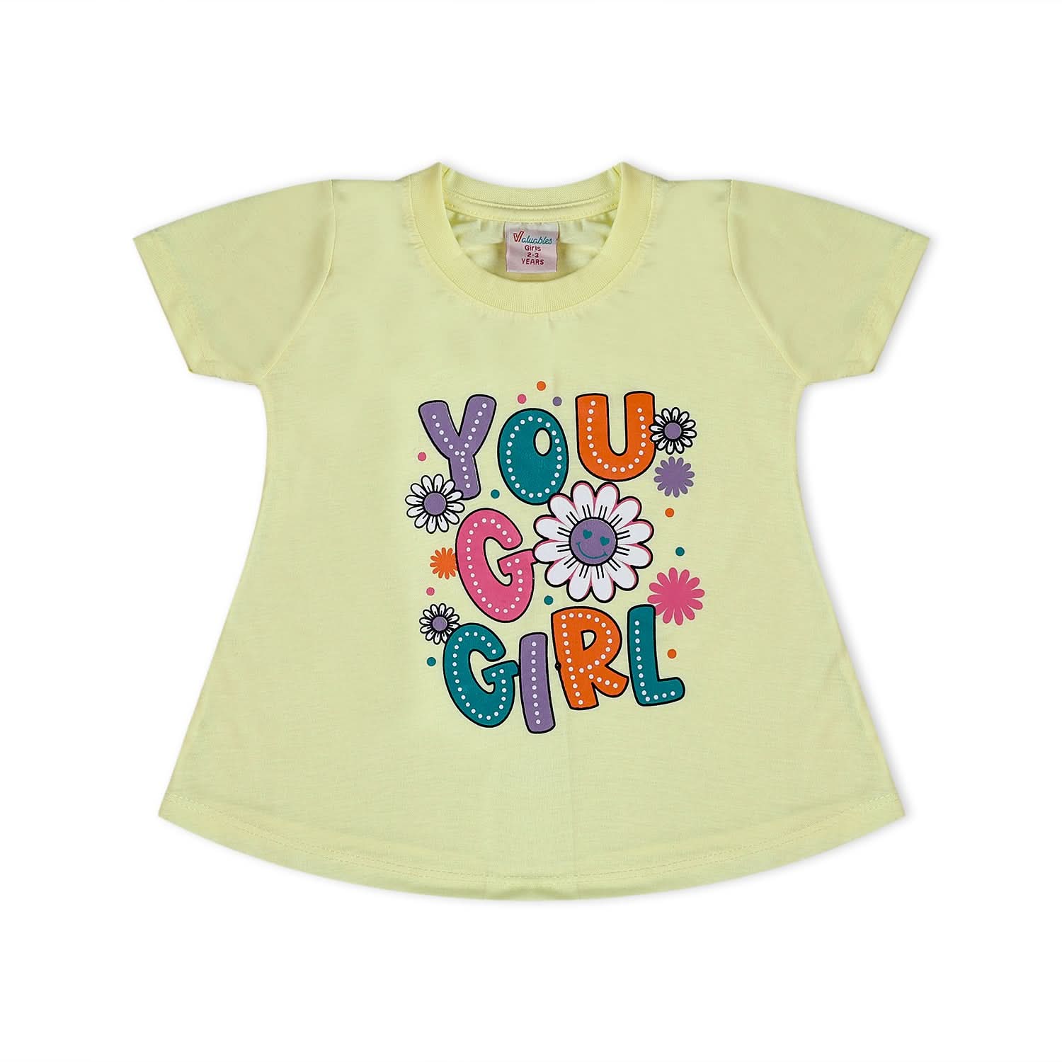 Valuable Girls Half Sleeves Suit - Yellow, Girls Suits, Chase Value, Chase Value
