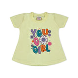 Valuable Girls Half Sleeves Suit - Yellow, Girls Suits, Chase Value, Chase Value