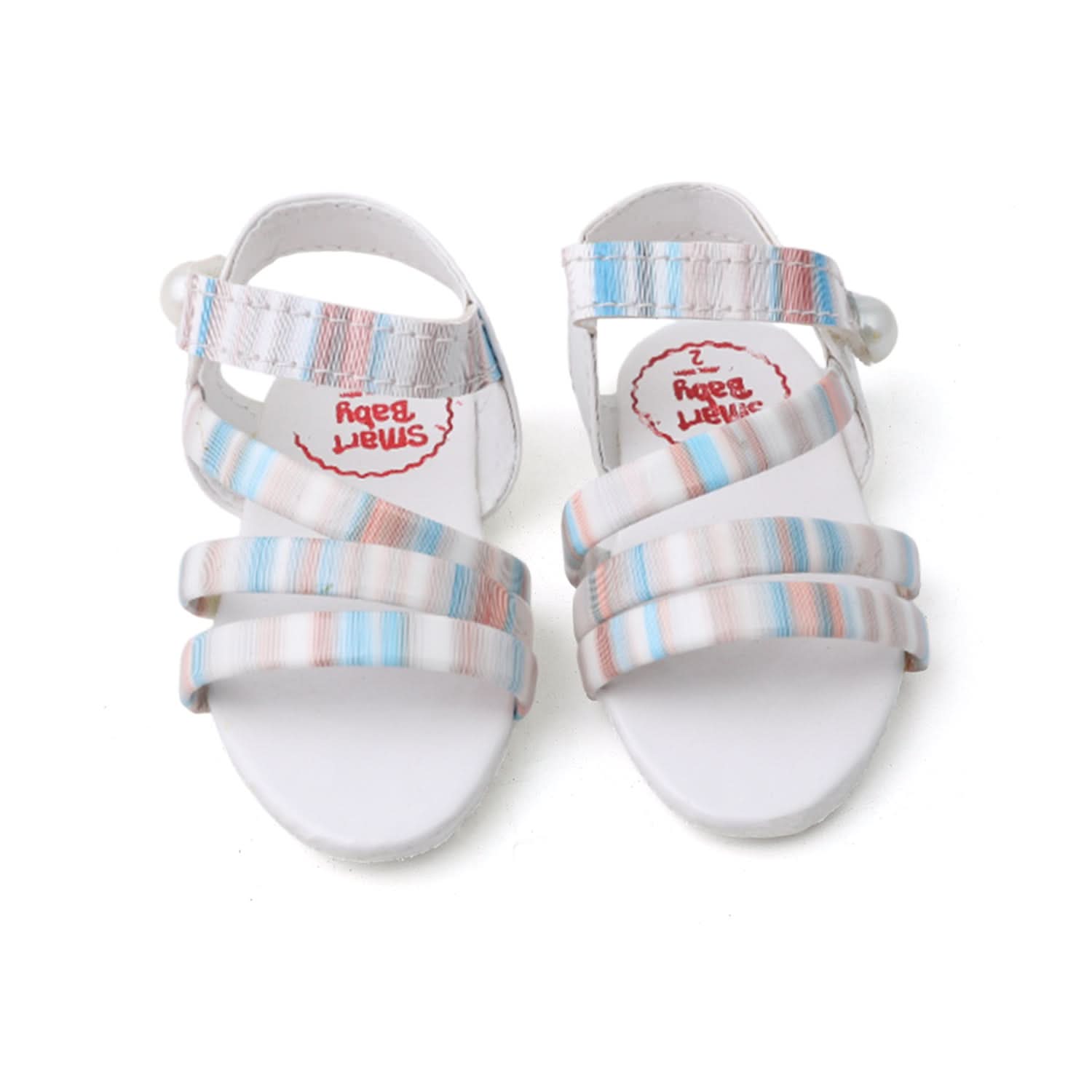 Newborn Girls Sandle Multi Step - Off White, Newborn Caps, Shoes & Socks, Chase Value, Chase Value